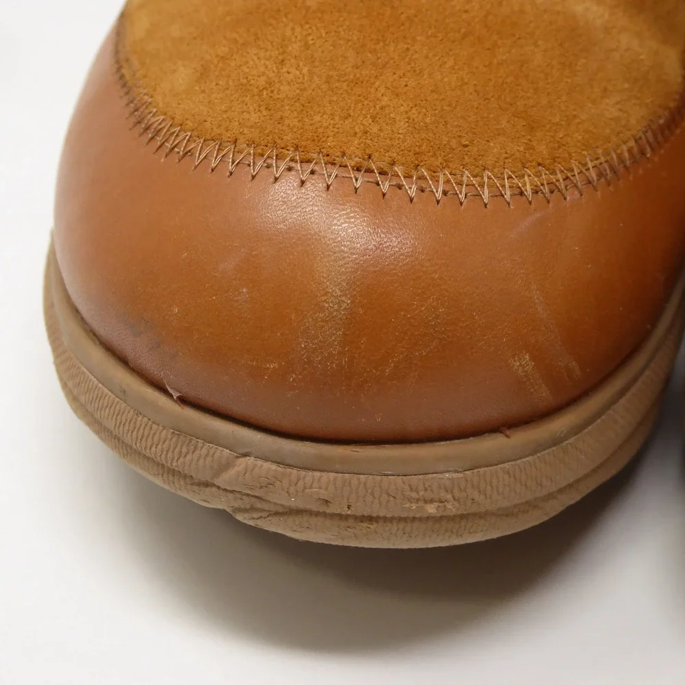 FitFlop Mukluk III Women Boots Brown Leather Suede Shearling Lined Lace Up 9